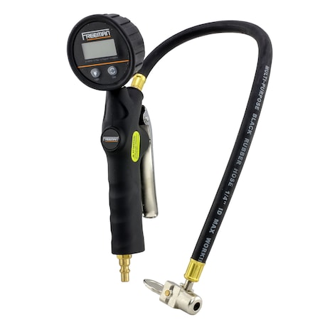 Freeman FS3DTI Digital Tire Inflator with 90 Degree Lock-On Chuck FS3DTI